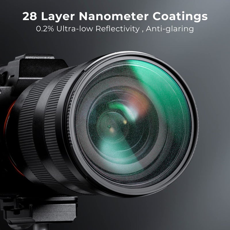 K&F CONCEPT 58mm Shimmer Diffusion 1 Filter Glimmer Glass Effect Filter with 28 Multi-Coatings for Camera Lenses (Nano-X Series) - Image 4