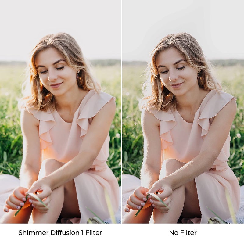 K&F CONCEPT 58mm Shimmer Diffusion 1 Filter Glimmer Glass Effect Filter with 28 Multi-Coatings for Camera Lenses (Nano-X Series) - Image 3