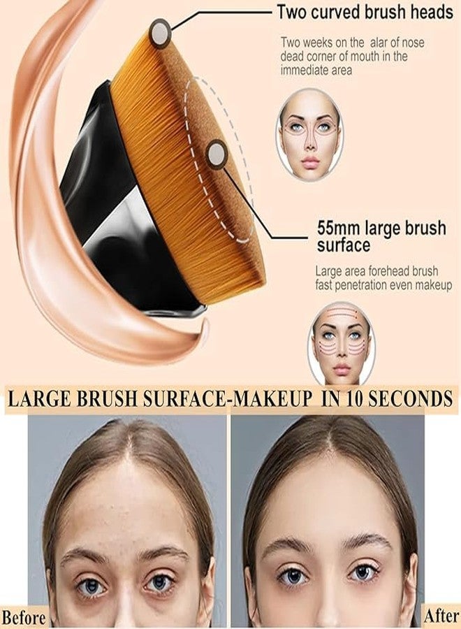 فرشاة مكياج الوجه السحرية سداسية الشكل من MAKEUP BY SITI - أسود (أسود) - Image 2