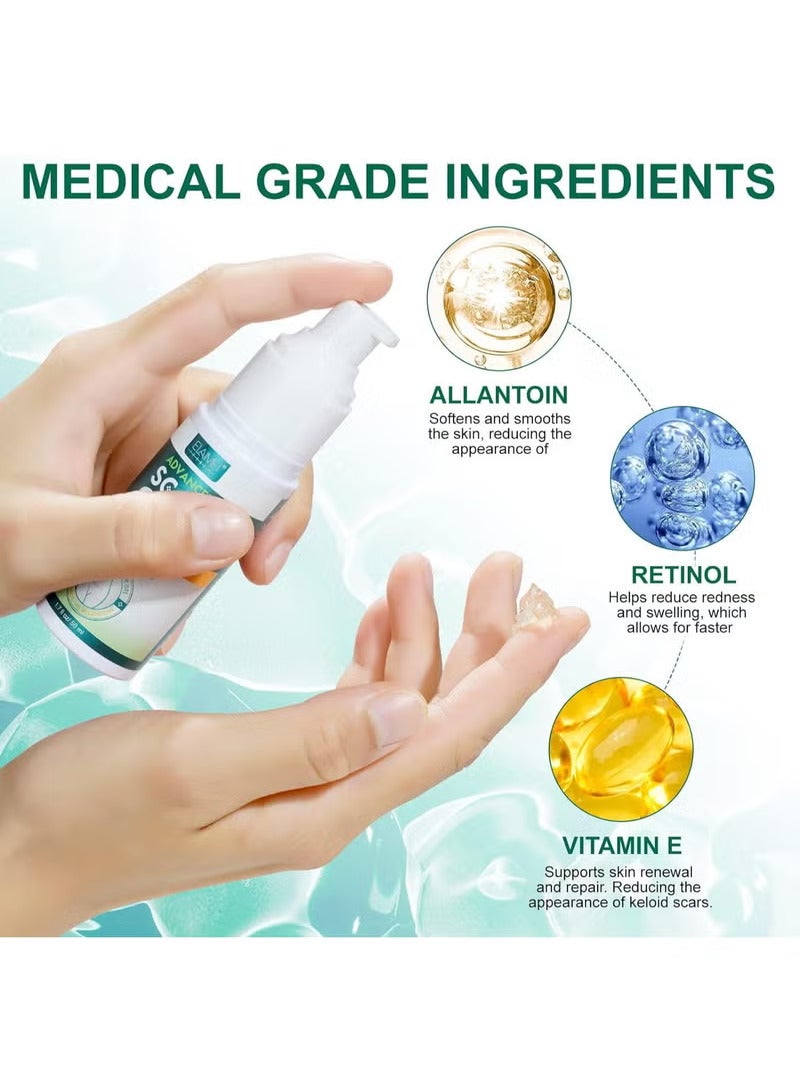 Elaimei Advanced Scar Cream Gel 50ML - Silicone Gel Scar Removal Treatments for Body, Surgical Scars, C-Section, Stretch Marks, Acne, Keloids, Burns, Old&New Scars (1.7 oz) - Image 4