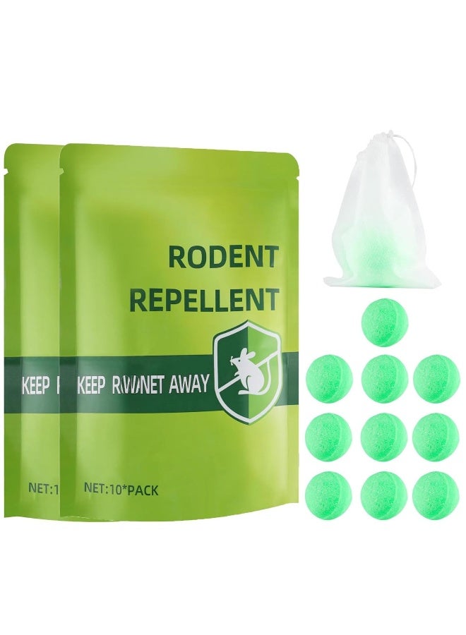Natural Peppermint Oil Rodent and Insect Repellent Balls Mouse Bug Spider Cockroach Ant Deterrent for Indoor and Outdoor Pest Control - Image 1