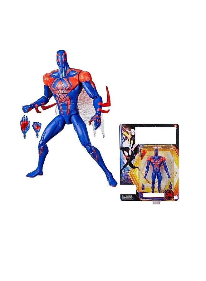 مجموعة Marvel Legends: شخصية سبايدر مان من فيلم Spider-Verse 2099 بطول 6 بوصات، تمثال لعب مع ملحقين - Image 1
