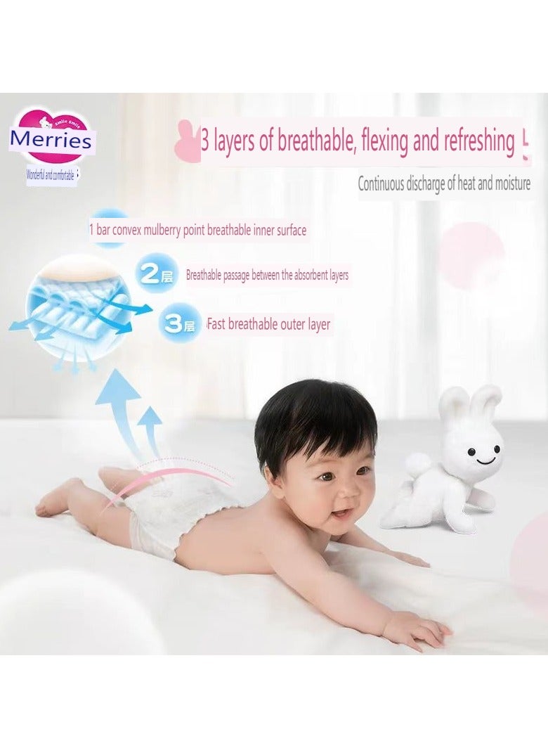 Merries Japanese Breathable Diapers  L54, 9-14 kg - Image 3