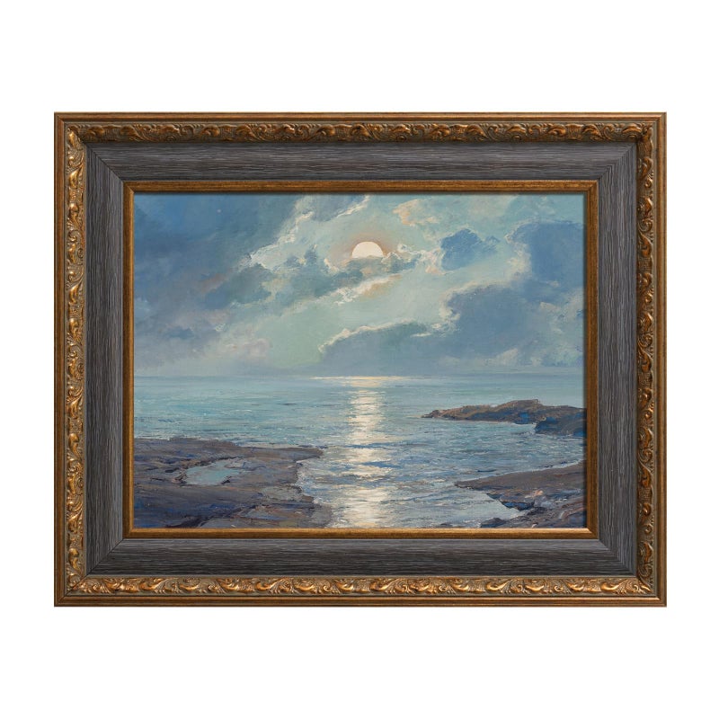 FOLKOR Classic Canvas Frame for 24x30 Oil Paintings Art Prints, 2.8" DIY Ornate Frames for Mid-century Bedroom Staircase Wall Decor, No Backing & Cover, Memorial Gift (Bronze Gold) - Image 1