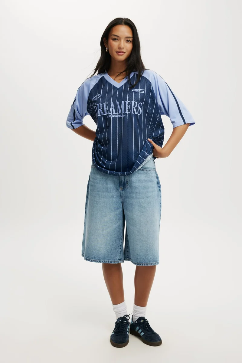 Cotton On OVERSIZED V NECK RAGLAN JERSEY