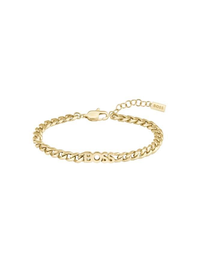 BOSS Kassy For Her Collection Chain Bracelet For Women In Yellow Gold - 1580593 - Image 3