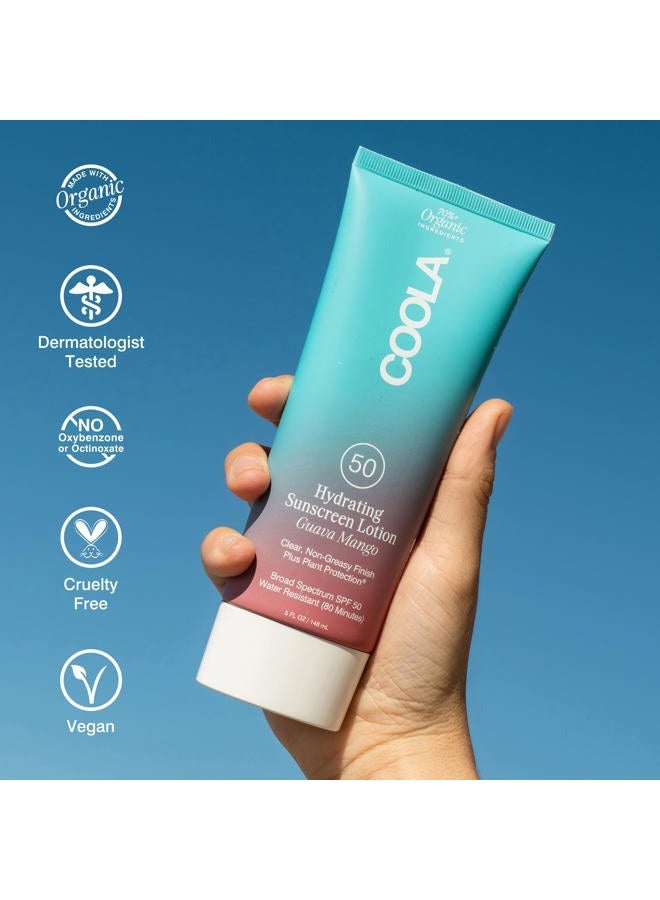 COOLA Organic Sunscreen SPF 50 Sunblock Body Lotion, Dermatologist Tested Skin Care for Daily Protection, Vegan and Gluten Free, Guava Mango, 5 Fl Oz - Image 5