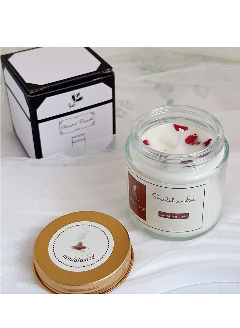 Essential oil scented candles Vintage sandalwood Natural sleep aid Ramadan souvenirs recommended Valentine's Day gifts  - Image 1