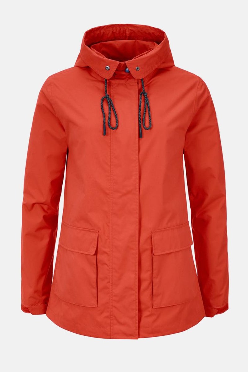 Tchibo Women Hooded With Drawstring Weather Jacket, Orange  - Image 2