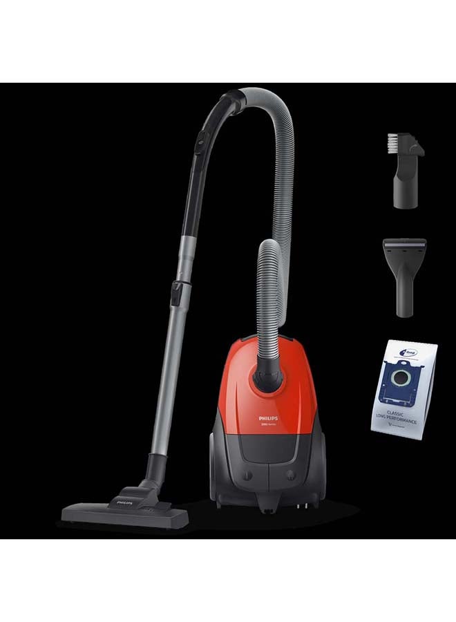 Philips 2000 series Bag Vacuum Cleaner 3 L 1800 W XD2042/10 Poppy Red - Image 1