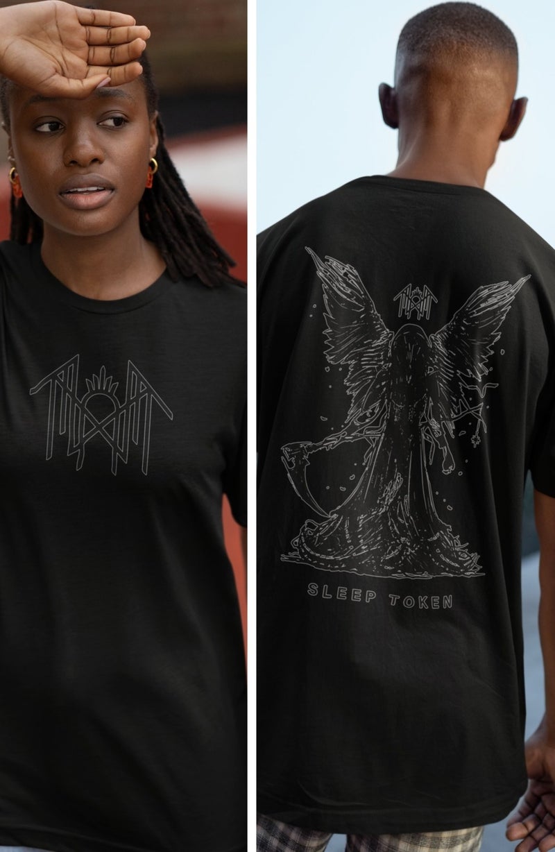 Fuddy Moda Fuddy Fashion Unisex Rock Band Sleep Token Back Printed Oversize T-Shirt  - Image 2