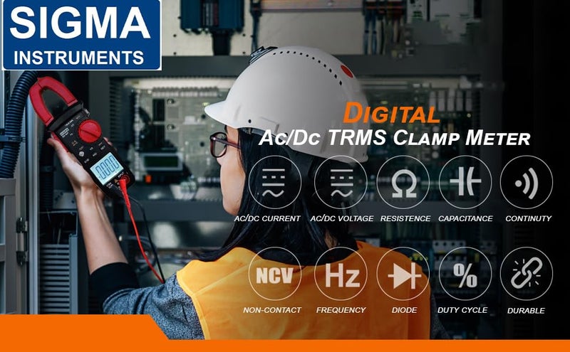 SIGMA Digital AC/DC TRMS Clamp Meter SG997 upto 600A AC/DC - Image 4