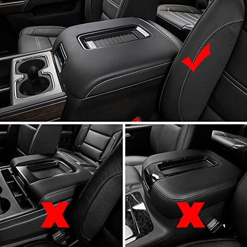 Dimeani Silverado Center Console Cover, Console Lid fit for 2014 2015 2016 2017 2018 2019 2020 Chevrolet Tahoe Chevy Suburban GMC Sierra 1500 2500 3500 2500HD 3500HD Yukon XL Armrest Cover 0227083AA - Image 4