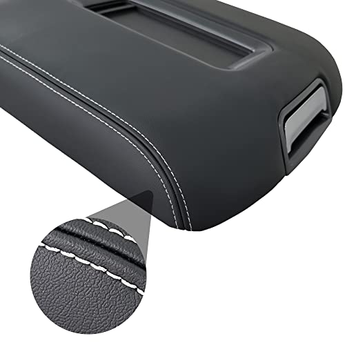 Dimeani Silverado Center Console Cover, Console Lid fit for 2014 2015 2016 2017 2018 2019 2020 Chevrolet Tahoe Chevy Suburban GMC Sierra 1500 2500 3500 2500HD 3500HD Yukon XL Armrest Cover 0227083AA - Image 5