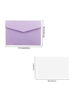VANRA 170 Sets Small Blank Cards With Colorful Envelopes White Note Cards Mini Envelopes Set 17 Assorted Colored Envelopes For Gift Card Cardstock Index Cards Business Card  - Image 2
