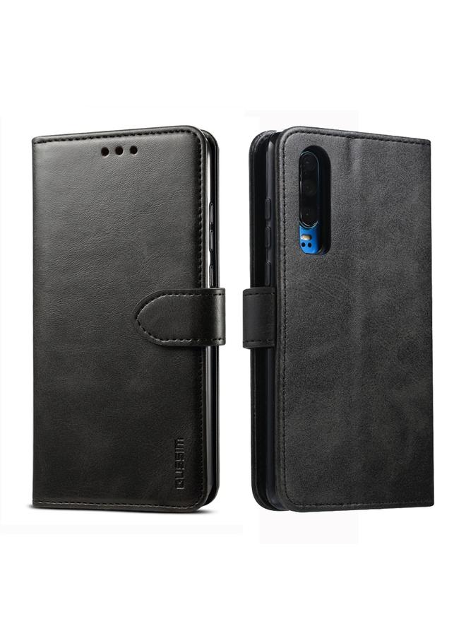 The Bros Case For Huawei P30 Business Style Horizontal Flip Leather Case with Holder & Card Slots & Wallet