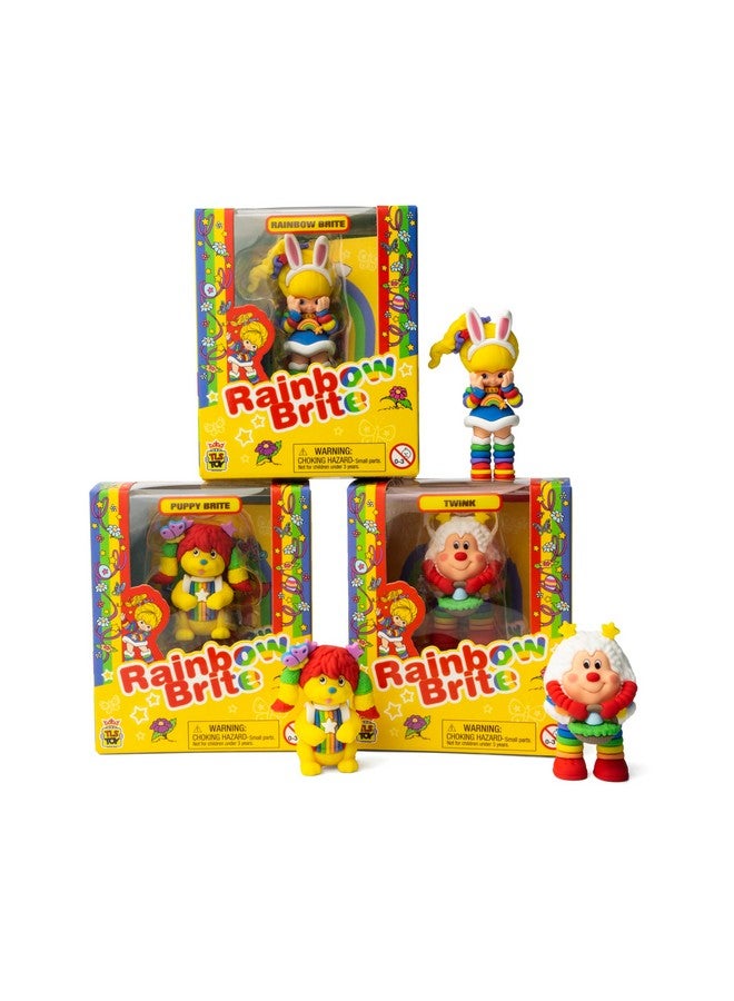 The Loyal Subjects Rainbow Brite 3-Pack Easter Spring Season 2.5-inch Cheebee Collectible Figure Set with Rainbow Brite, Twink & Puppy Brite - Image 2
