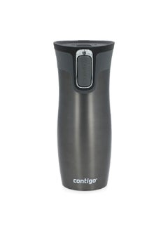 West Loop Stainless Steel Leak-Proof Autoseal Insulated Thermal Mug Gunmetal Grey 470 ml