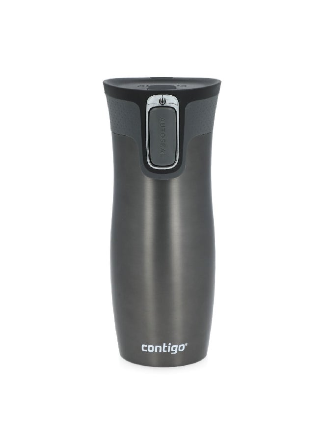 Contigo - West Loop Stainless Steel Leak-Proof Autoseal Insulated Thermal Mug Gunmetal Grey 470 ml - Image 1