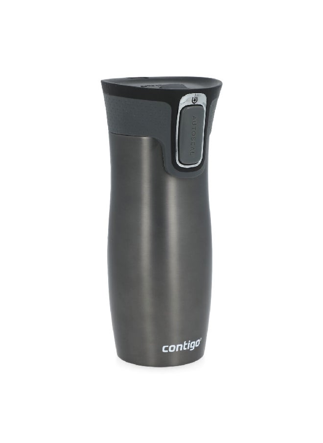 Contigo - West Loop Stainless Steel Leak-Proof Autoseal Insulated Thermal Mug Gunmetal Grey 470 ml - Image 1