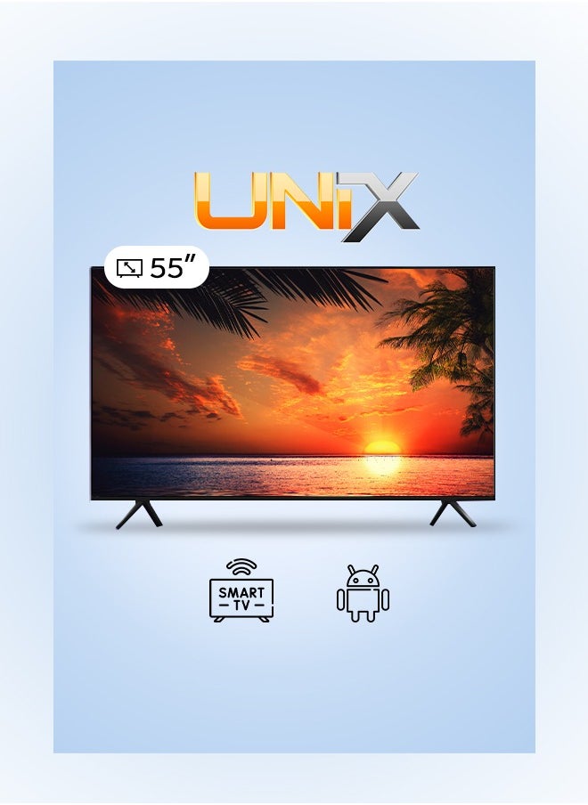 يونيكس شاشة سمارت - 55 بوصة - FHD - LED - نظام اندرويد - FHD55STRA  - Image 2
