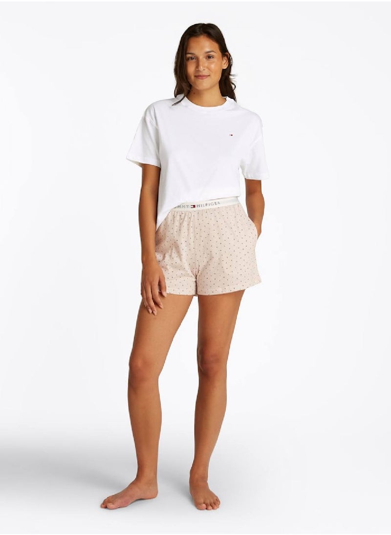 Print Shorts Relaxed Pyjama Set