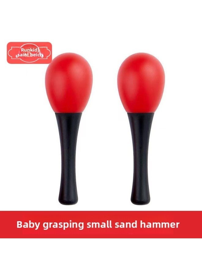 Small Sand Hammer Baby Training Toy Hand Grasping Hearing Tracking Neonatal Early Education Red Rattle-Color:Rattle The Bell To Clean Way See Here - Image 2