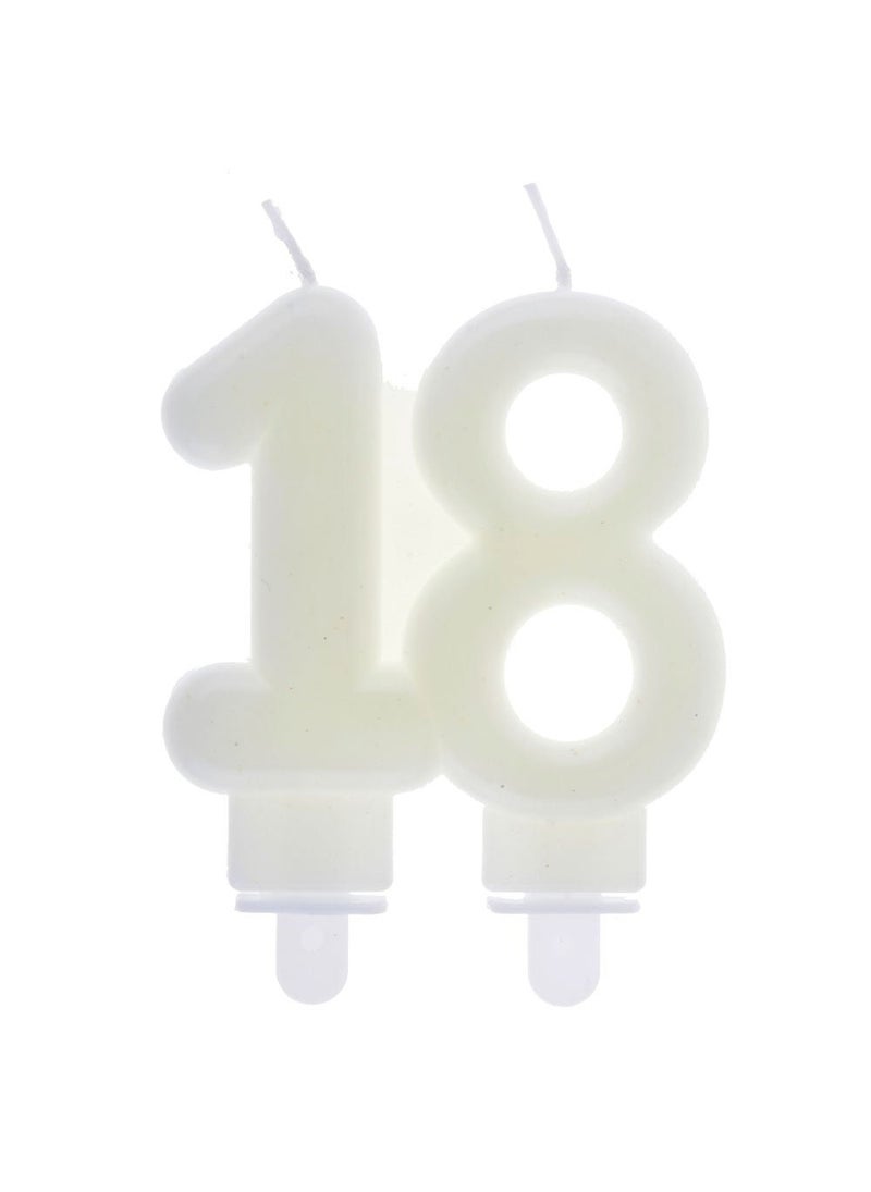 سانتيكس شمعة كعكة عيد ميلاد متوهجة داكنة بقياس 9 سم - Image 1