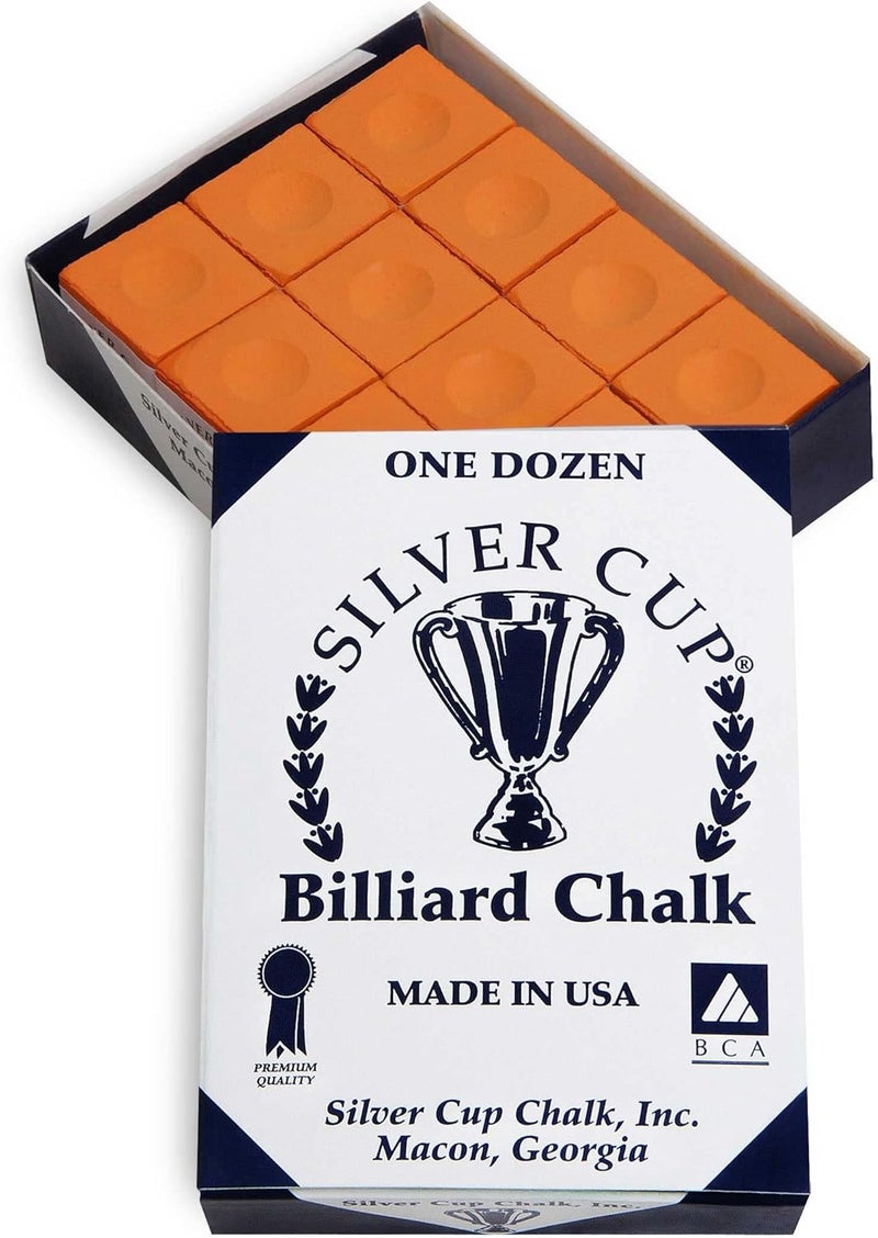 Silver Cup Billiard CHALK - ONE DOZEN - Image 1