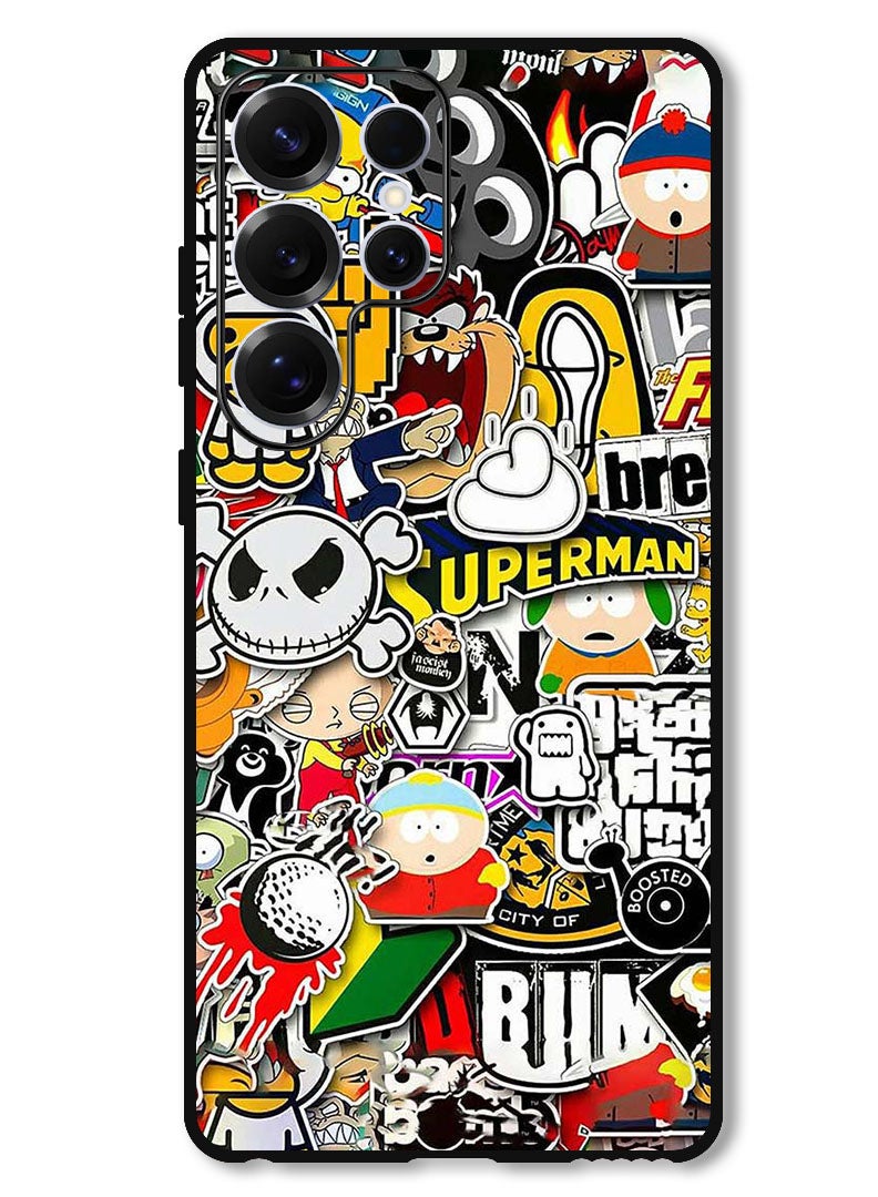 Theodor Protective Case Anti Scratch Shock Proof Bumper Cover For Samsung Galaxy S25 Ultra superhero tags - Image 1