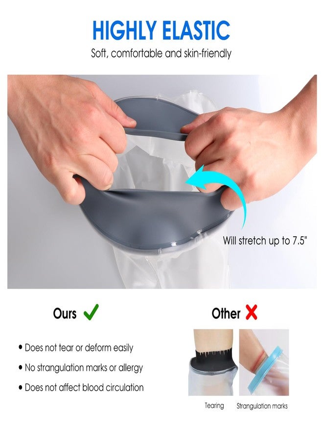 COMFYTHERA Waterproof Cast Cover for Shower Ankle Wound Protector Bath Adult Watertight Cast Bag Showering for Surgery Foot, Ankle, Burns Reusable (C-Long Leg M) - Image 5