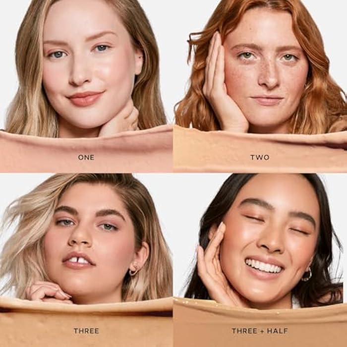 Saie Slip Tint Tinted Moisturizer with SPF 35 - Light Coverage, Glowy Skin Tint & Mineral Sunscreen for Face with Hydrating Hyaluronic Acid - Summer Makeup Essential - Shade Three (1.35 oz) - Image 4