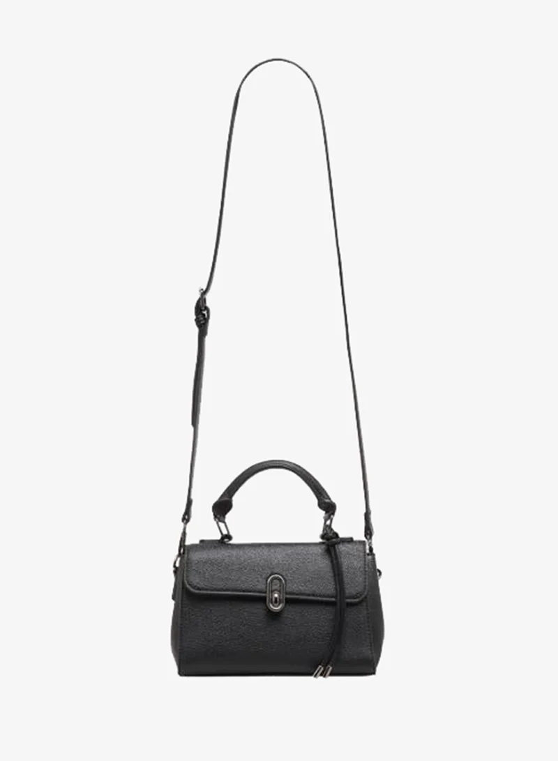 Sasha Sasha Textured Crossbody Bag with Magnetic Closure