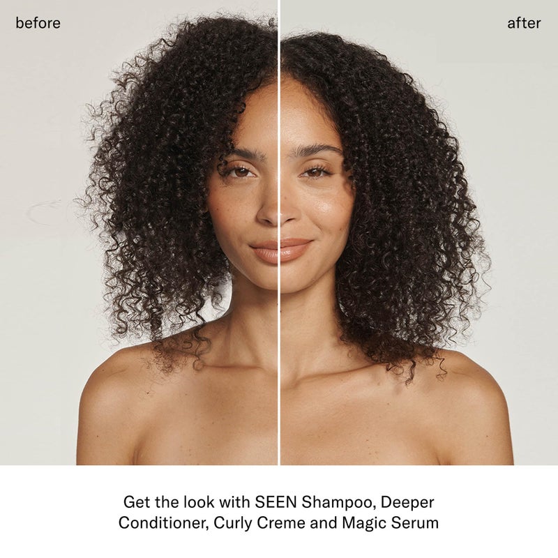 SEEN Curly Creme, Fragrance Free - Non-Comedogenic & Curl Defining Styling Hair Cream- Anti Frizz- Heat Protectant- Safe for Sensitive Skin - Image 4