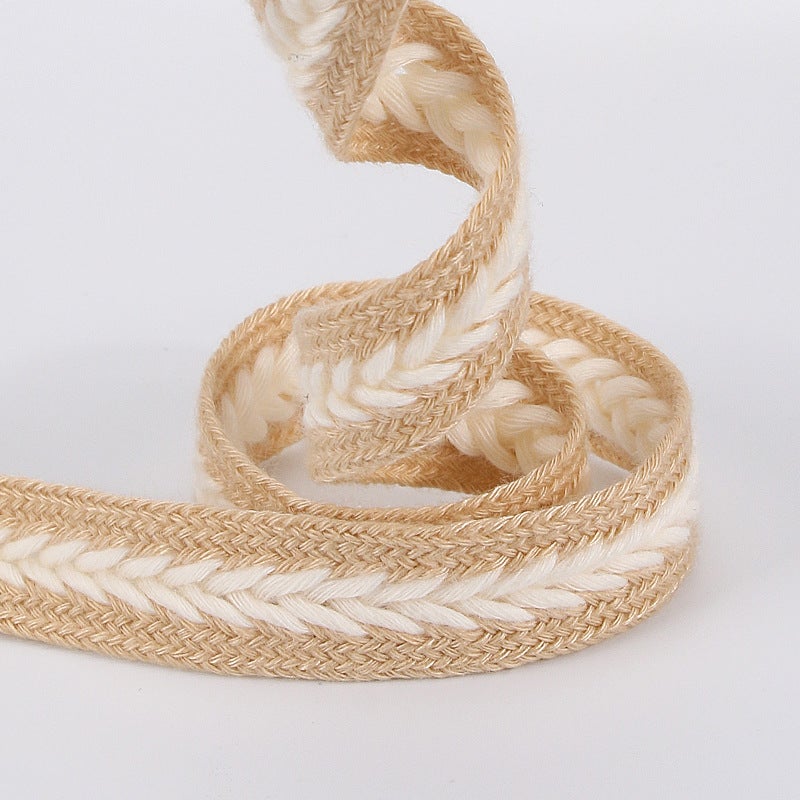 All-Match Wheat-Ear Shoelaces Widened Flat Woven Multi-Color Shoelace Rope Sneaker Small White Shoes Men And Women Casual All-Match - Image 5