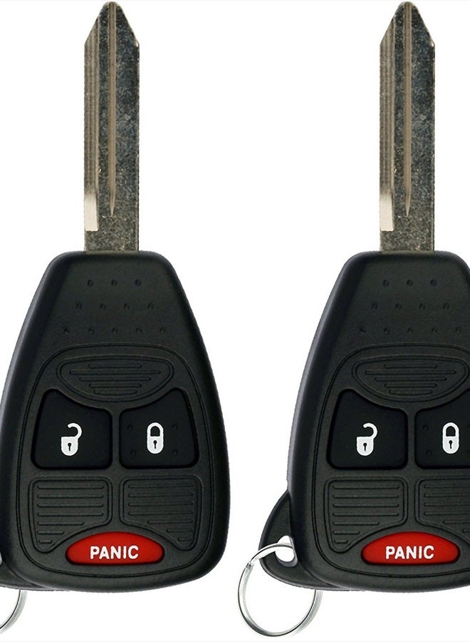 KeylessOption Keyless Entry Remote Control Car Key Fob Replacement for OHT692427AA KOBDT04A (Pack of 2) - Image 1