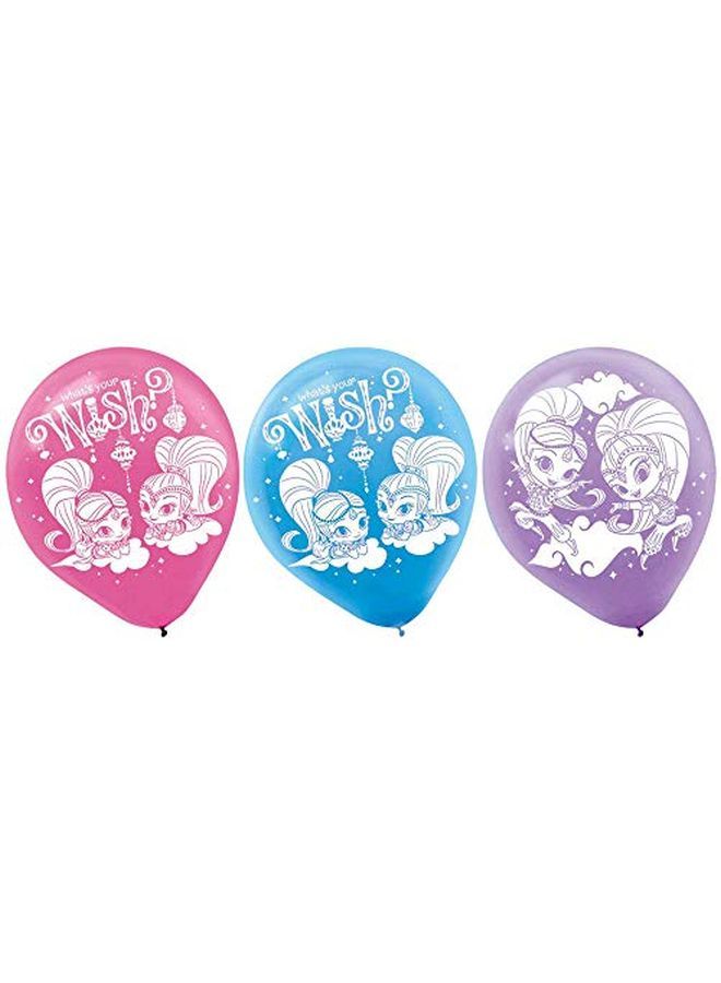 Amscan Latex Balloons | Shimmer And Shine Collection | Party Accessory - Image 1