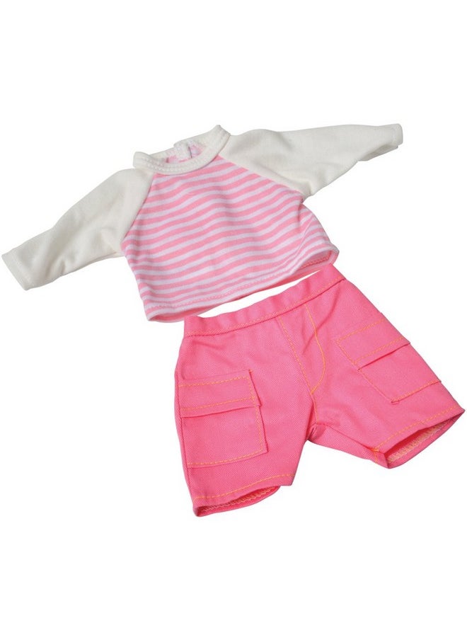 Constructive Playthings Washable Baby Doll Clothes For 12-14 Inch Dolls, Poly/Cotton, Hook And Loop, Pair With Huggable Baby Dolls, Set Of 4 Doll Outfits, Toddler Toys For Ages 3 Years And Older  - Image 2