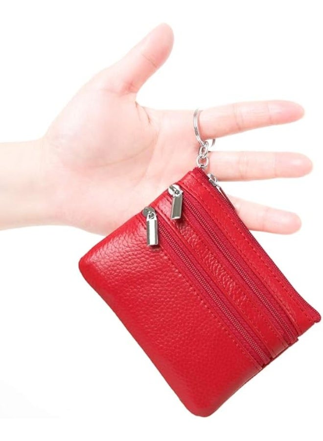jaexest Genuine Leather Purse for Women with Keyring – Real Leather Compact Wallet – Small Ladies Purse with Card Slots & Coin Pocket – Everyday Essential Handbag Accessory - Image 3