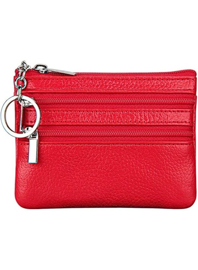 jaexest Genuine Leather Purse for Women with Keyring – Real Leather Compact Wallet – Small Ladies Purse with Card Slots & Coin Pocket – Everyday Essential Handbag Accessory - Image 4