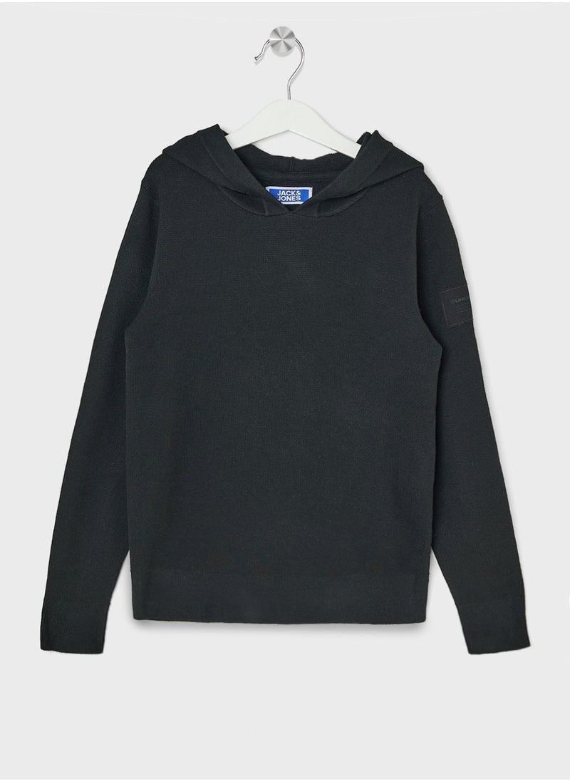 Jack & Jones Junior - Youth Knitted Hoodie - Image 1