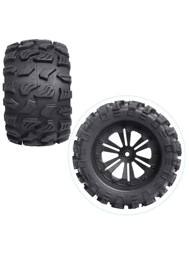 Hobbypark Pre-Glued 2.8" 12Mm Hex 1/10 Scale Rc Truck Tires And Wheels For Brushless Traxxas Rustler 4X4 Vxl Stampede 4X4 2Wd Redcat Volcano Epx Pro S30 Blackout Xte Pro(4-Pack) - Image 4