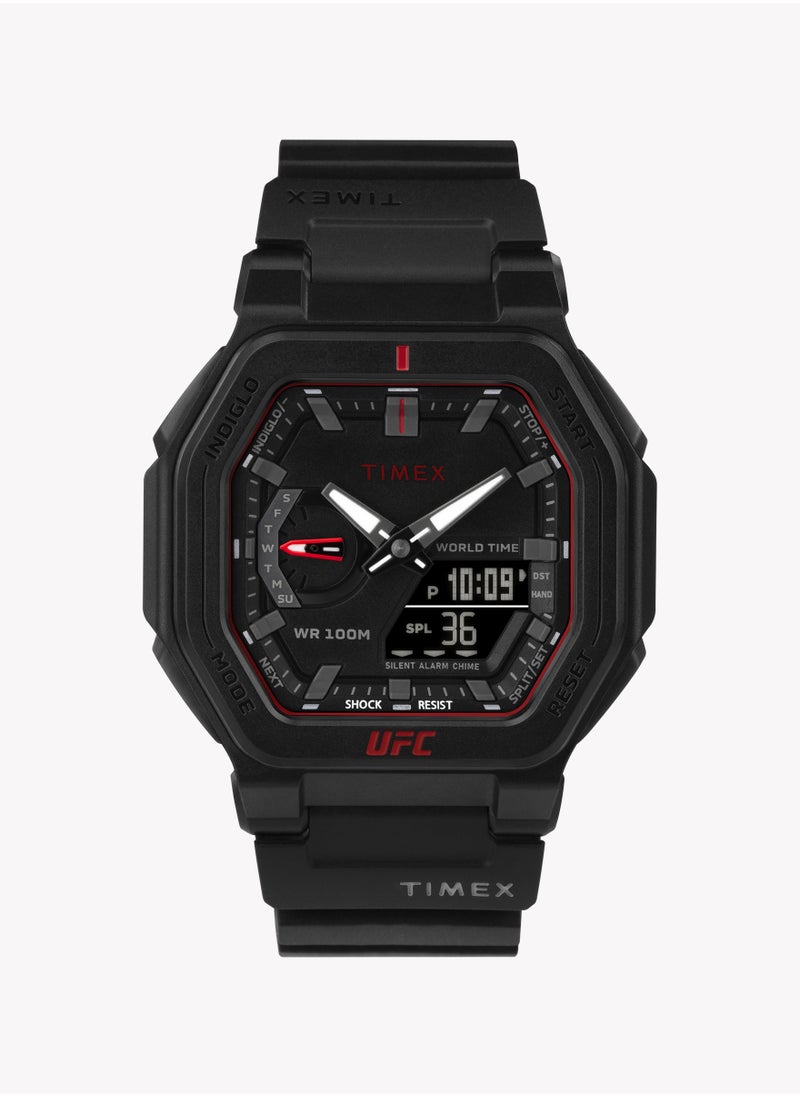 تيميكس - ساعة Timex UFC Colossus بحزام راتنج 45 ملم TW2V55200 للرجال - Image 1