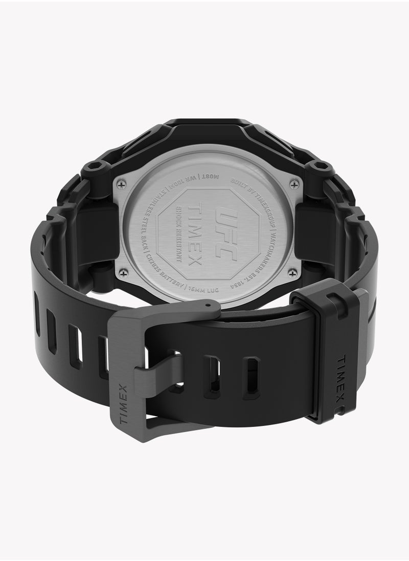 تيميكس - ساعة Timex UFC Colossus بحزام راتنج 45 ملم TW2V55200 للرجال - Image 1