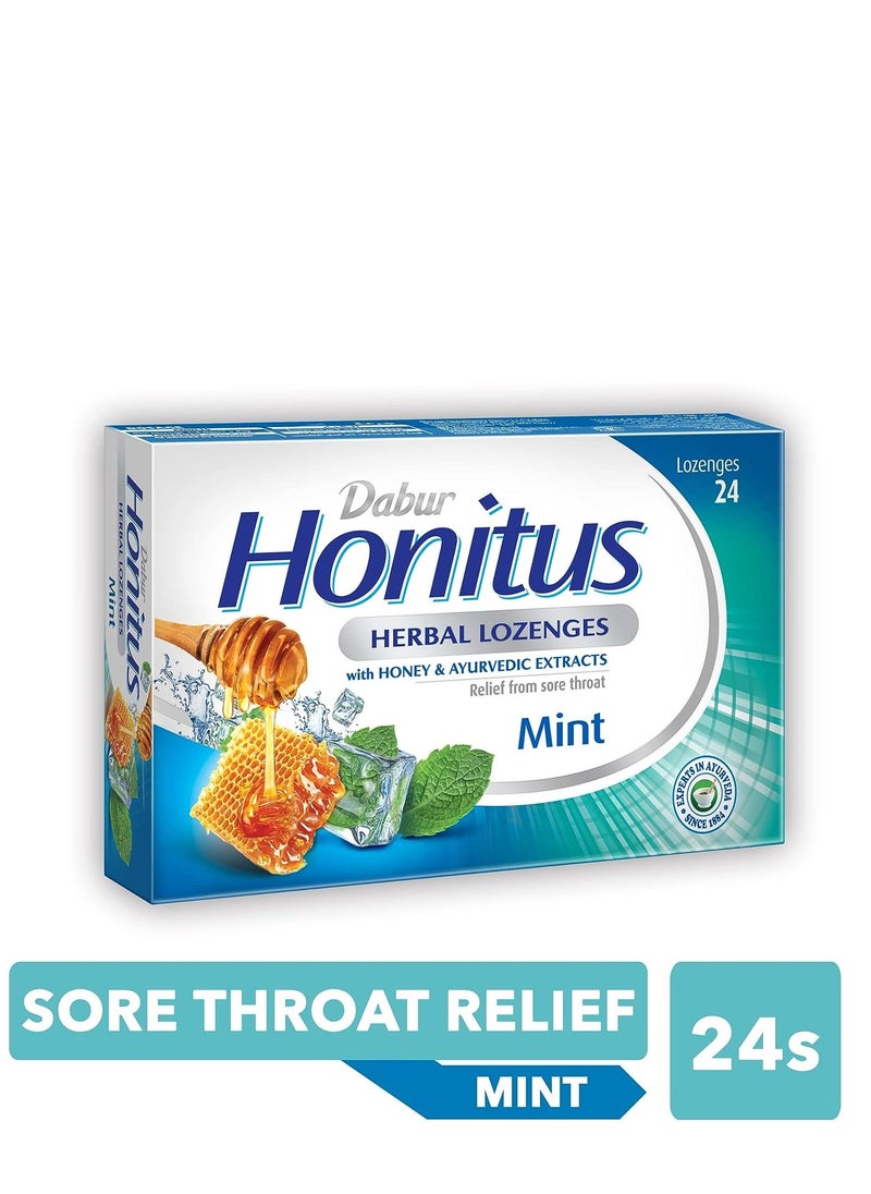 دابر معينات عشبية من هونيتوس بنكهة العسل والنعناع الأيورفيدي، ٢٤ معينة - Image 3