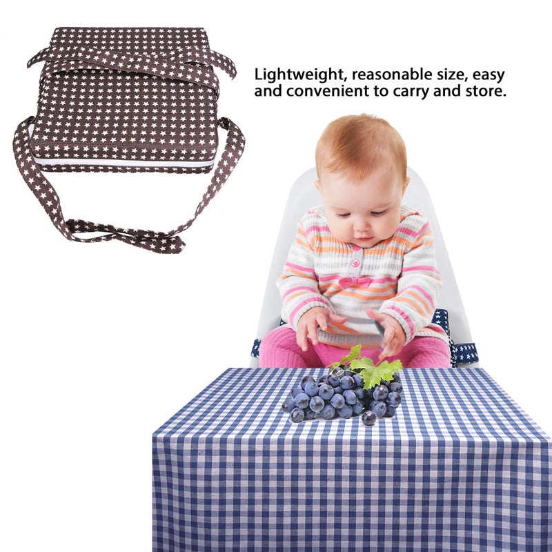 Kids Booster Cushion: Blue Adjustable Strap & Buckle Design - Eco-Friendly Durable Removable Cover Booster Seat Cushion for Home Restaurant Use - Image 2