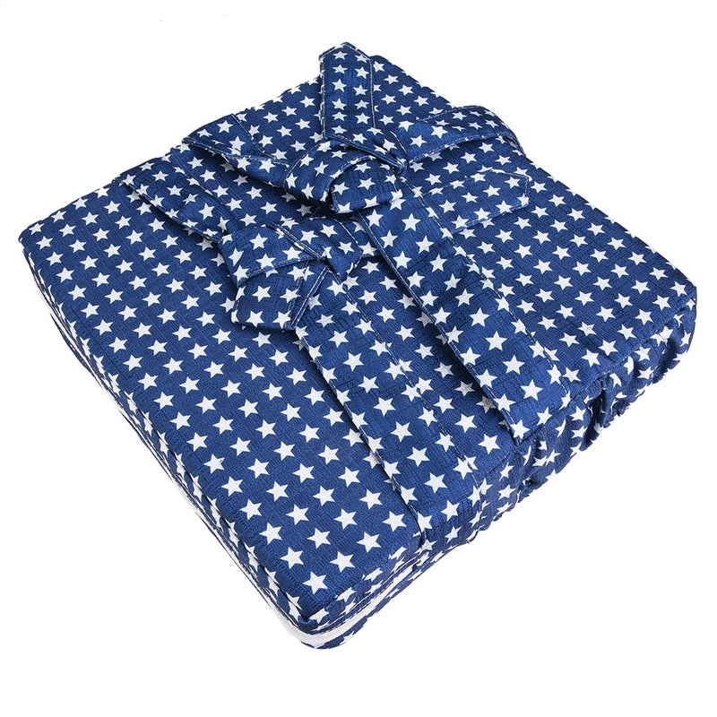 Kids Booster Cushion: Blue Adjustable Strap & Buckle Design - Eco-Friendly Durable Removable Cover Booster Seat Cushion for Home Restaurant Use - Image 1