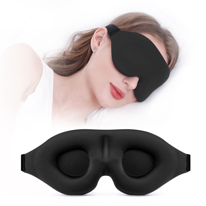 YIVIEW Sleep Mask for Side Sleeper, Complete Light Blocking 3D Sleeping Eye Mask, Soft Breathable Eye Cover for Women Men, Relaxing Zero Pressure Night Blindfold - Image 1