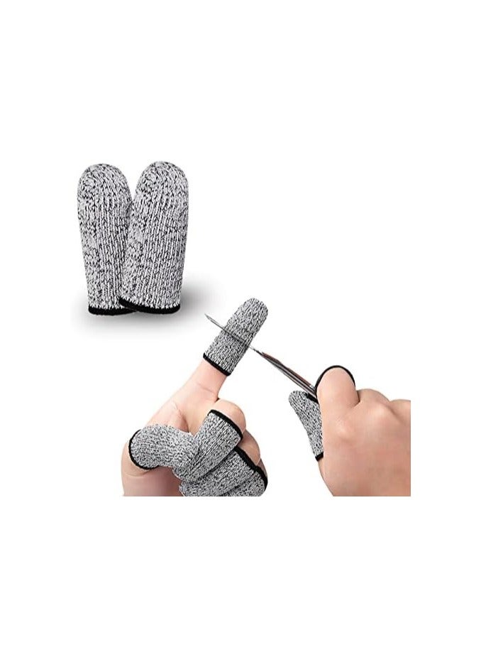 2 PCS Finger Cots Finger Cut Resistant Finger Protectors For Kitchen, Work, Sculpture, Anti-Slip - Image 1