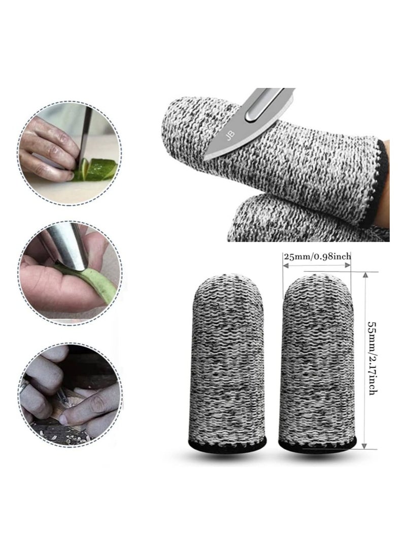 2 PCS Finger Cots Finger Cut Resistant Finger Protectors For Kitchen, Work, Sculpture, Anti-Slip - Image 3